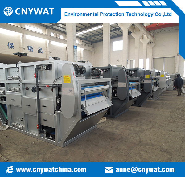 Belt press dewatering machine